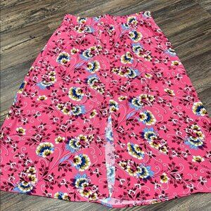 Loft Floral Pink Skirt